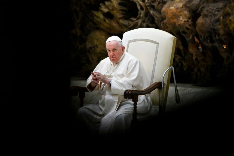 Pope Francis at The Vatican on Dec. 14, 2022.