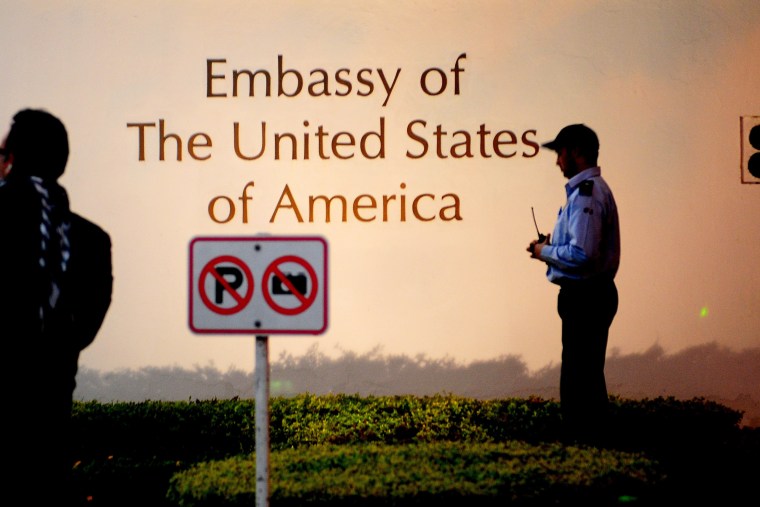 The Embassy of The United States of America on December 17, 2013 in New Delhi, India. 