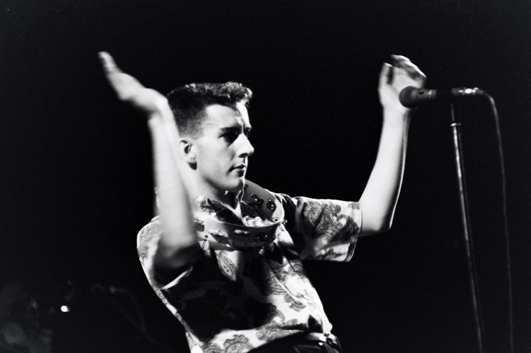 Terry Hall of "The Specials" during a concert in 1981