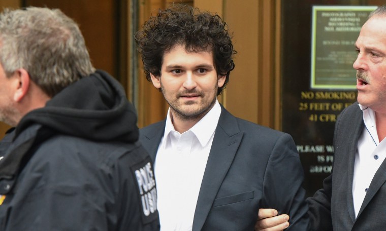 Image: Sam Bankman-Fried, co-founder of FTX Cryptocurrency Derivatives Exchange, departs from court in New York.
