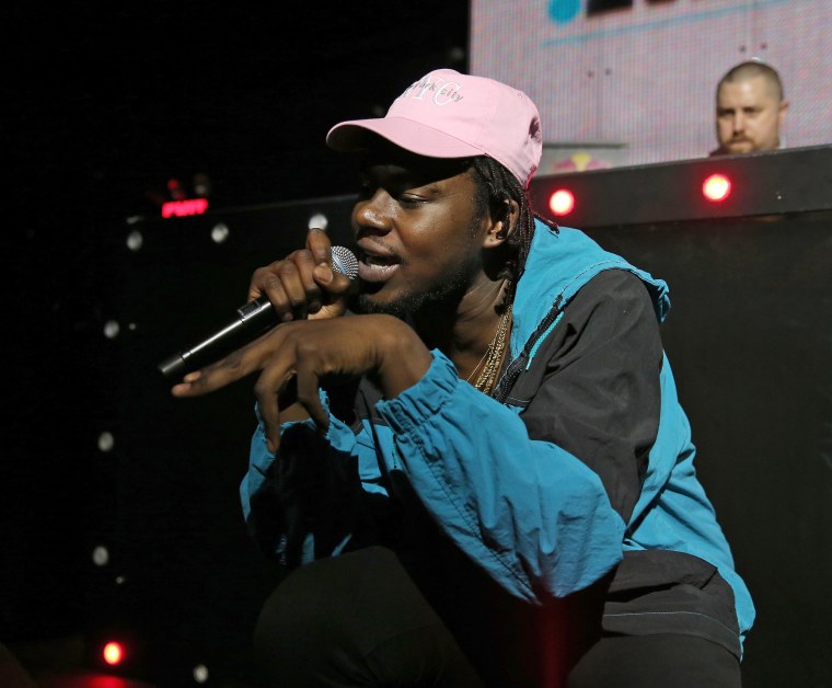 Rapper Theophilus London performs in New York in 2015.