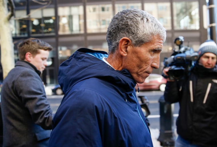William "Rick" Singer leaves the John Joseph Moakley United States Courthouse in Boston on March 12, 2019.  