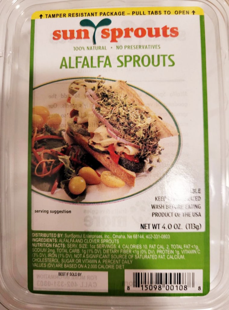 SunSprout Enterprises' alfalfa sprouts.