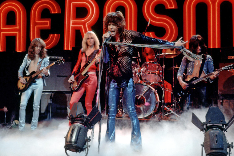 Steven Tyler performs with Aerosmith in Los Angeles in 1978.