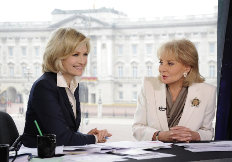 Diane Sawyer and Barbara Walters report from London during the wedding of Prince William and Princes Kate