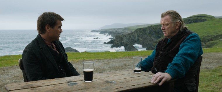 Brendan Gleeson and Colin Farrell in "The Banshees of Inisherin".  
