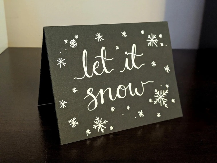 Let it be the snow card