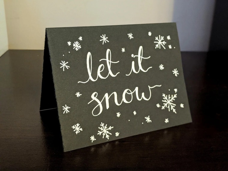 let it snow card