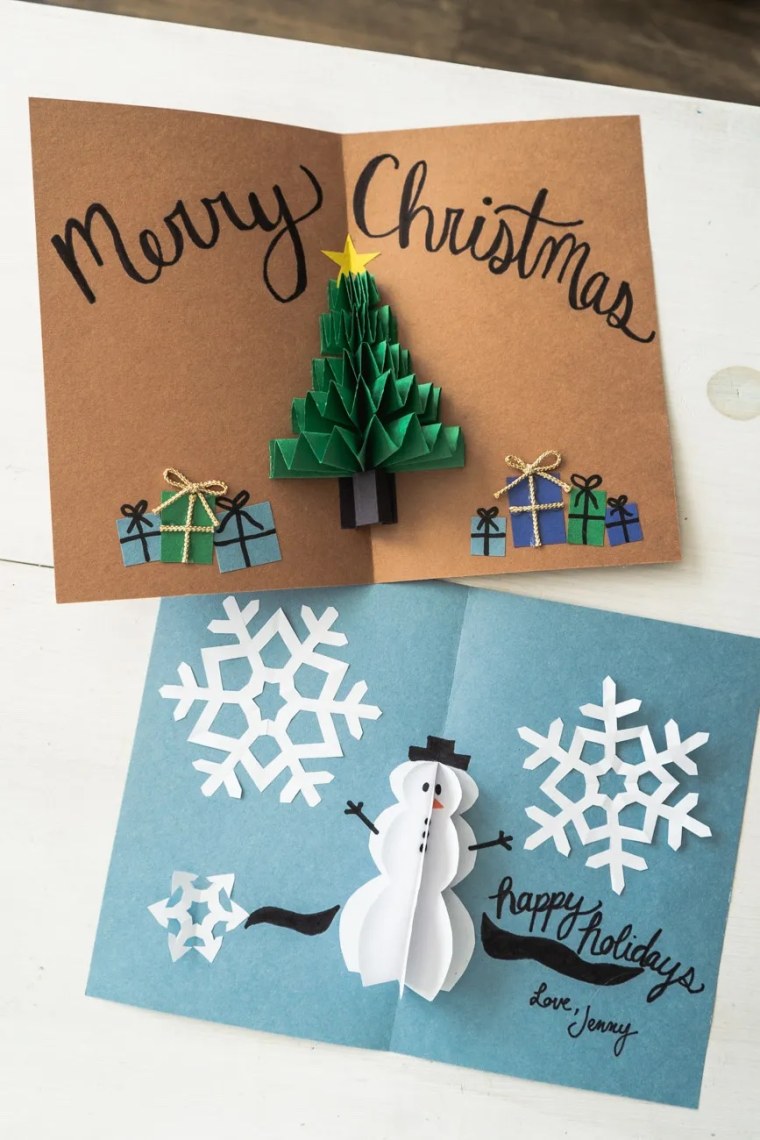 merry christmas pop-up card