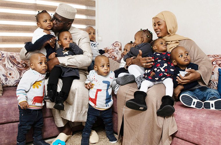 See New Photos Of 19-Month-Old Nonuplets: Mali Nonuplets Are Home