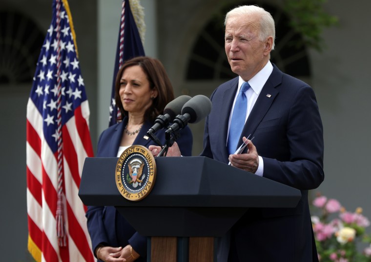 Presiden AS Joe Biden dan Wakil Presiden Kamala Harris.