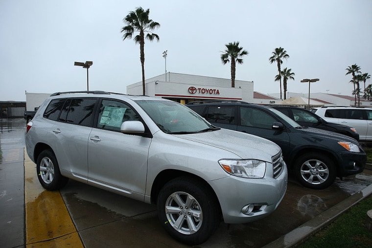 Un La concesionario Toyota el 26 de enero de 2010 en Tustin, California.