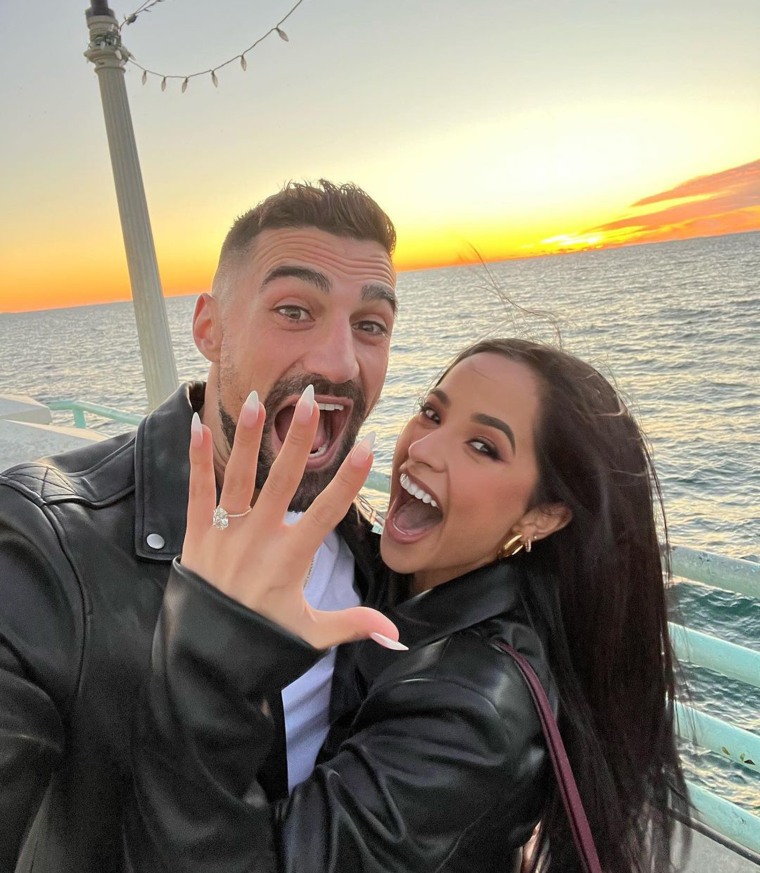 The pair announced their engagement in December 2022. 