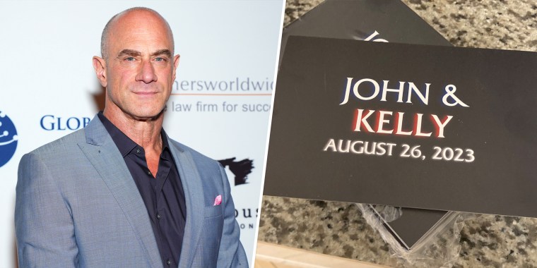 Chris Meloni responded to a fan's "Law & Order: SVU" wedding invitation.