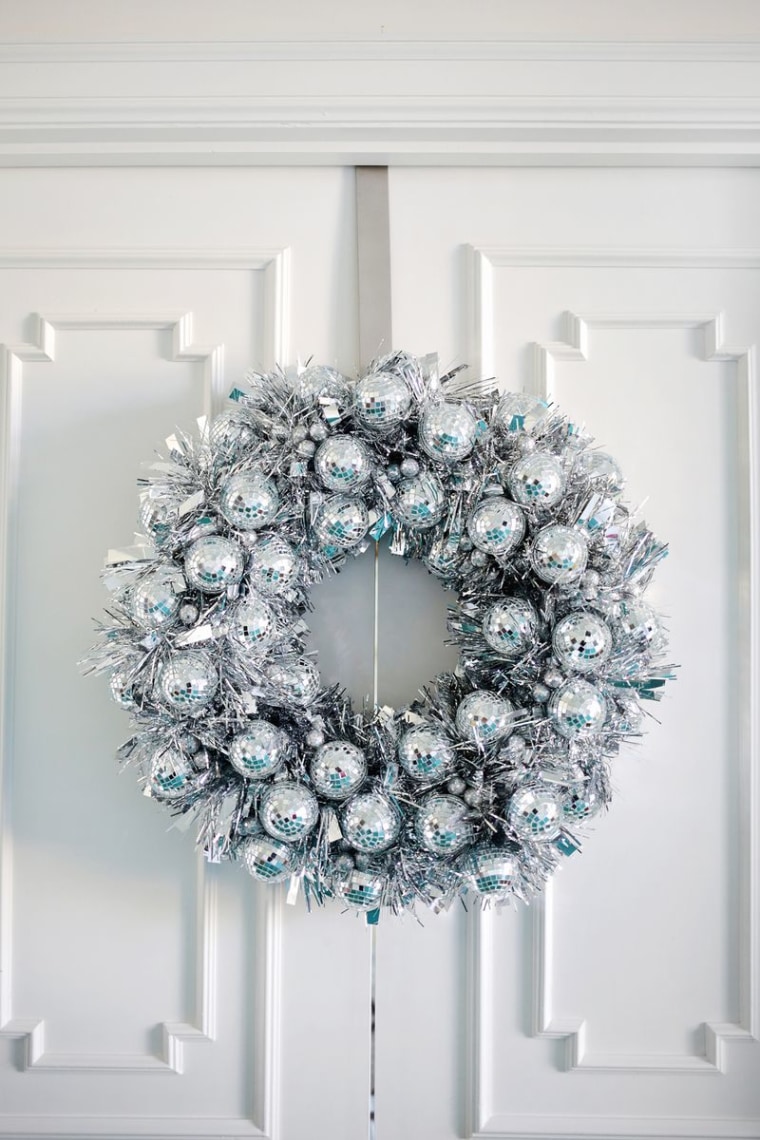 disco ball wreath