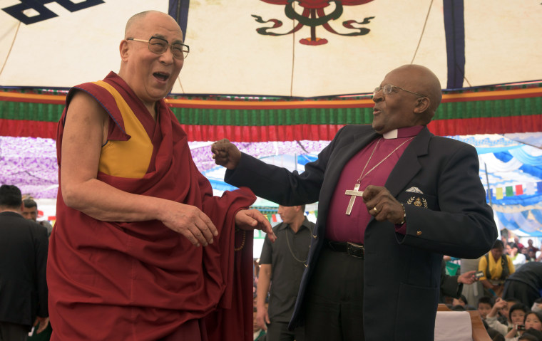 The Dalai Lama and the late Archbishop Desmond Tutu described themselves as "mischievous brothers." 