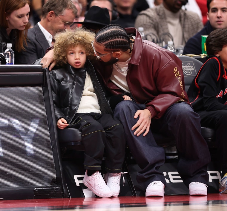 Drake checks in on his son, Adonis Graham.