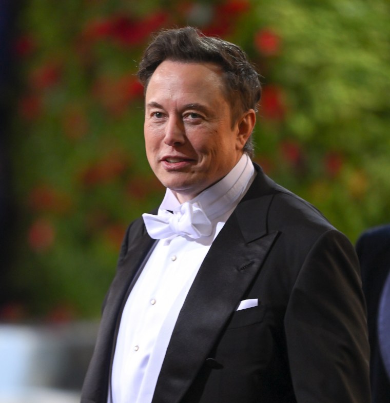 Elon Musk at the Met Gala on May 02, 2022 in NYC.