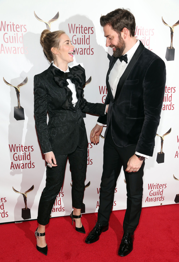 Emily Blunt and John Krasinski at the 71st Annual Writers Guild Awards 