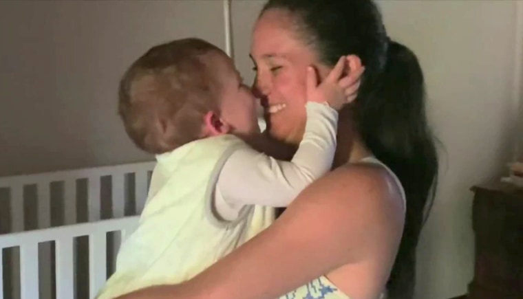 Meghan receives some special kisses.