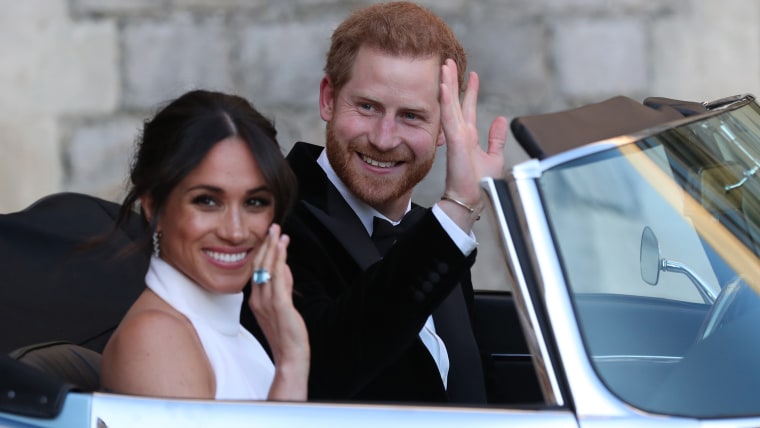 Britain's Prince Harry, Duke of Sussex, and Meghan Markle, Duchess of Sussex