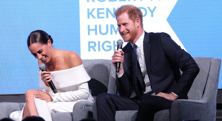 Meghan Markle y el príncipe Harrt en la 2022 Robert F. Kennedy Human Rights Ripple Of Hope Gala