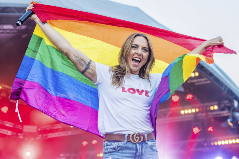Melanie Chisholm (Mel C) at Closing Party Pride in Amsterdam, on the last day of GayPride 2018.