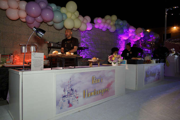There were a variety of food stations for guests to enjoy.