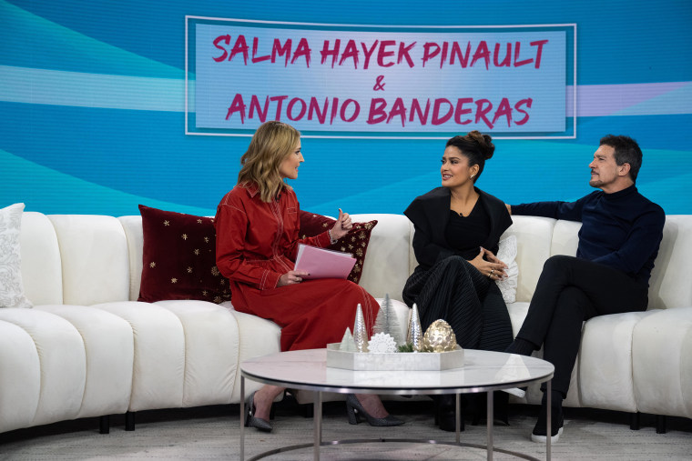 Salma Hayek Pinault and Antonio Banderas go way back.
