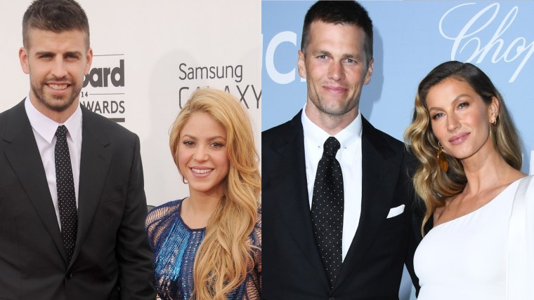Shakira y Gerald Piqué; Tom Brady y Gisele Bündchen 
