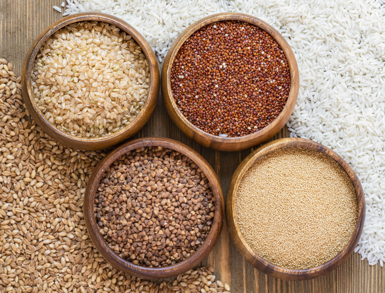 Ancient grains, like quinoa, are part of the Mediterranean diet. 