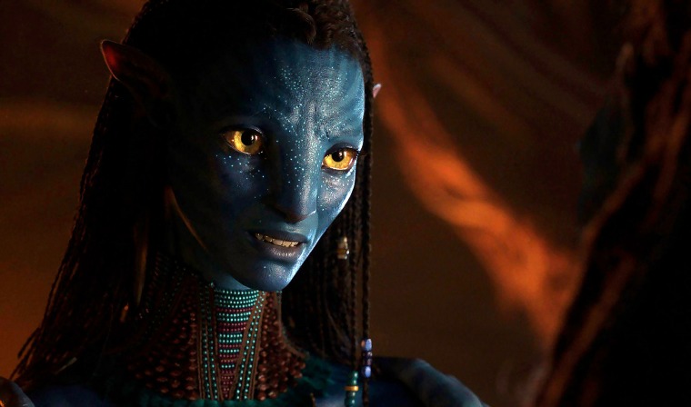 Zoe Saldaña as Neytiri in "Avatar: The Way of Water."