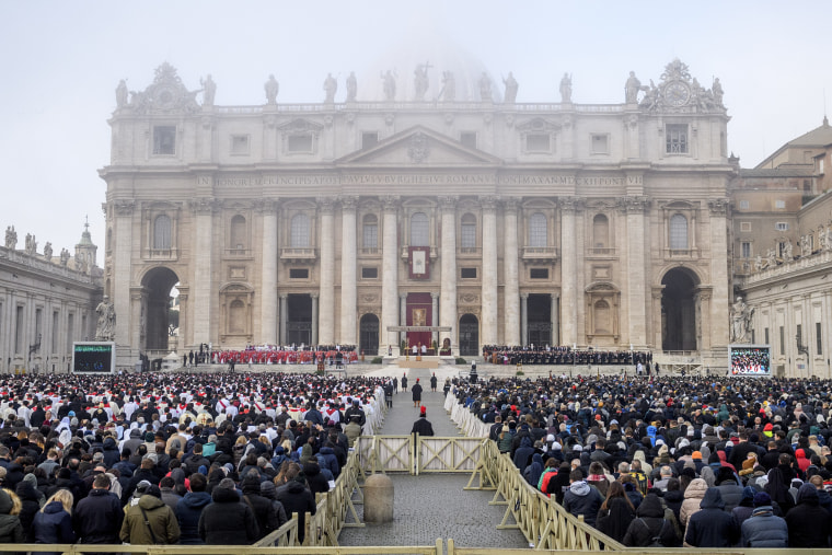 Image: The Funeral Of Pope Emeritus Benedict XVI Takes Place In St Peter's Basilica