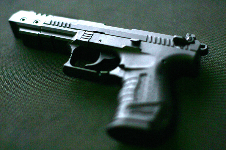 A Walther P22 pistol.