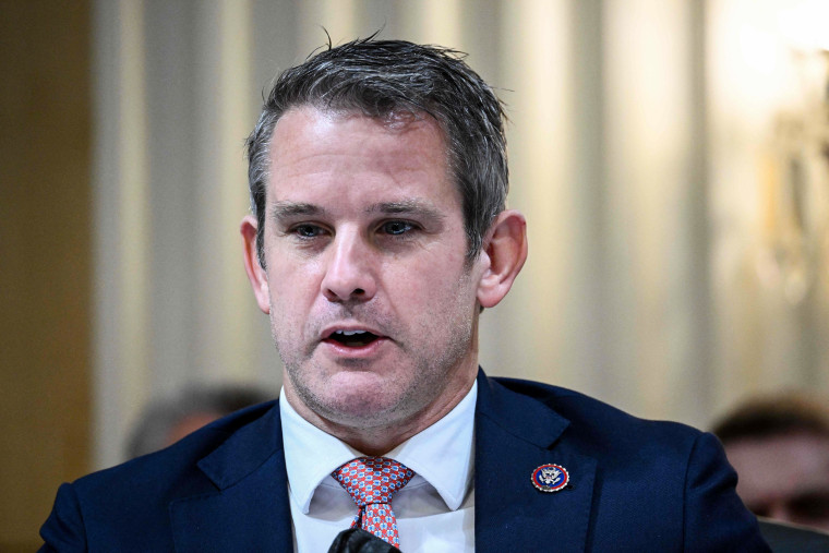 Rep. Adam Kinzinger, R-Ill., during the last hearing of the House Select Committee to Investigate the January 6 Attack on the US Capitol on Dec. 19, 2022.