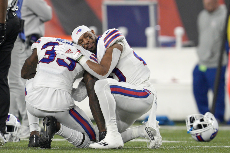 Bills safety Damar Hamlin in critical condition after collapse during game