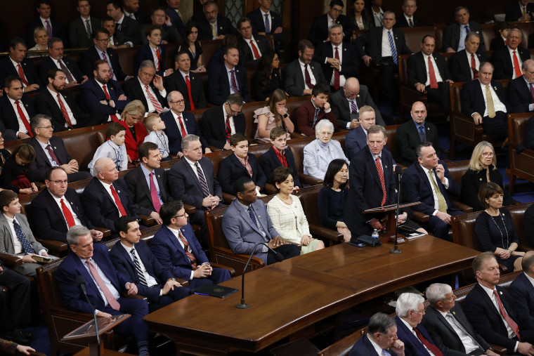 The first day of the 118th Congress in the House Chamber  on Jan. 3, 2023.