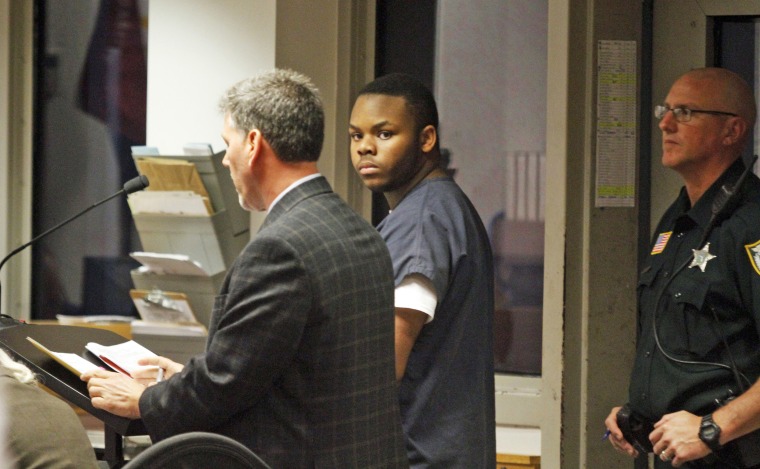Malachi Love-Robinson during a court hearing in 2016 in West Palm Beach, Fla. 