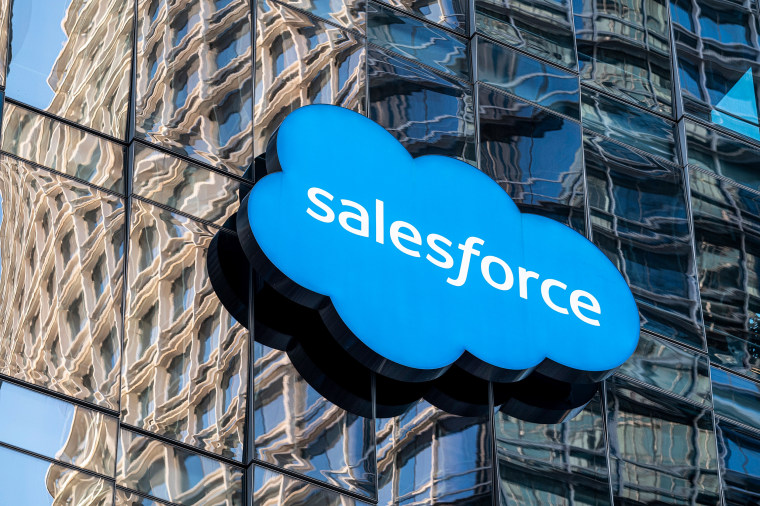 Salesforce's San Francisco office on Feb. 23, 2021.