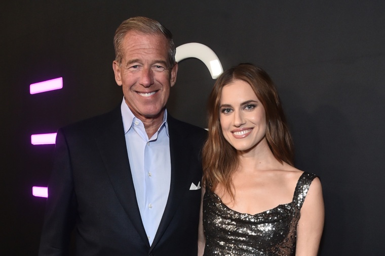 Brian Williams and his daughter Allison Williams at the Los Angeles premiere of "M3GAN" on Dec. 7, 2022.