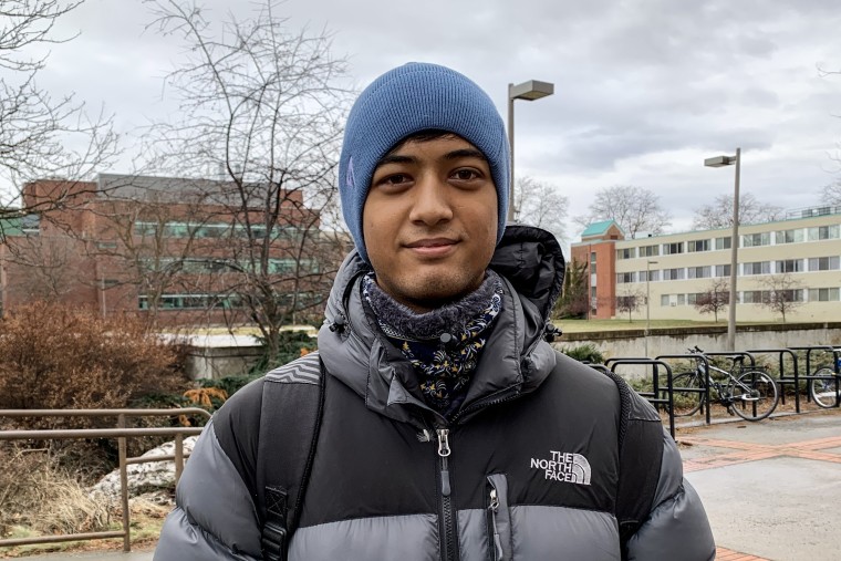 Riyan Shresdha, a freshman at the University of Idaho in Moscow, Idaho.