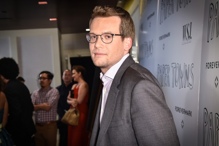 John Green arrives at the special screening of "Paper Towns" held at The London Hotel on July 18, 2015, in West Hollywood, Calif.