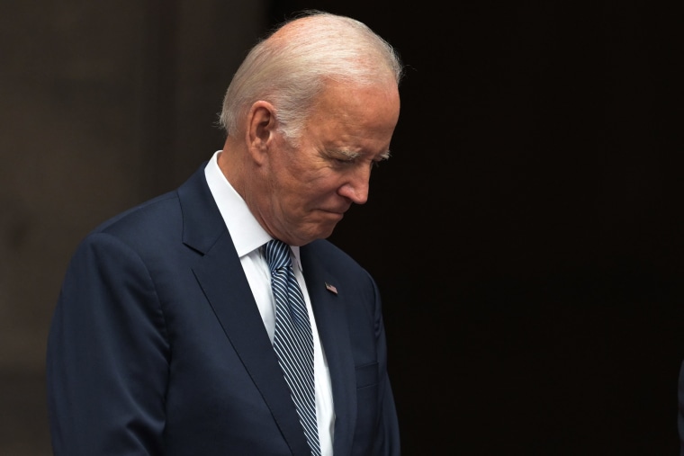 President Joe Biden during a welcome ceremony at the National Palace in Mexico City on Jan. 9, 2023.
