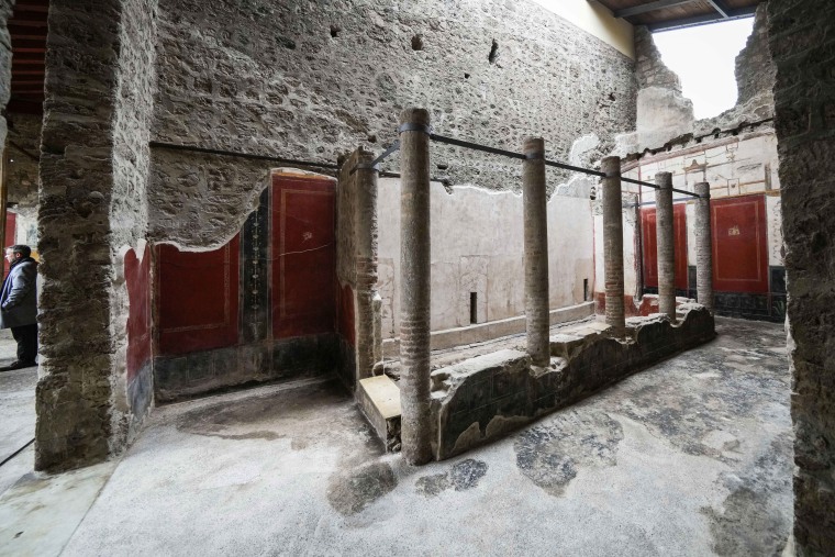 One of Pompeii's most famous and richest domus, which contains exceptional works of art and tells the story of the social ascent of two former slaves, is opening its doors to visitors Wednesday, Jan. 11, 2023 after 20 years of restoration.