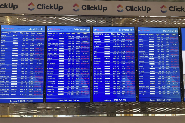 A computer outage at the Federal Aviation Administration brought flights to a standstill across the U.S. on Wednesday, with hundreds of delays quickly cascading through the system at airports nationwide. 