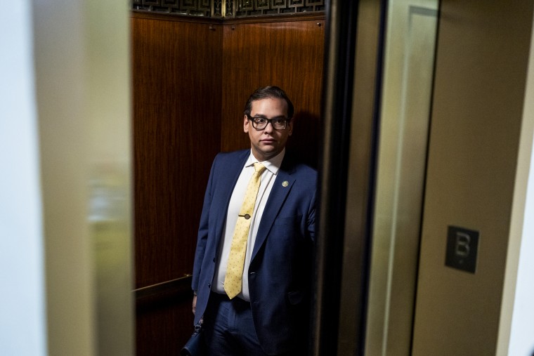 Rep. George Santos, R-N.Y., at the Capitol on Jan. 12, 2023.