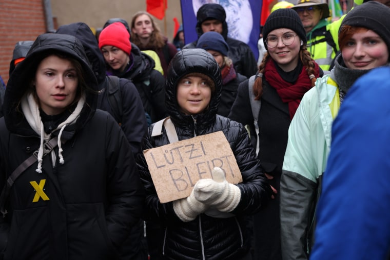 Image: Greta Thunberg Joins Luetzerath Protest