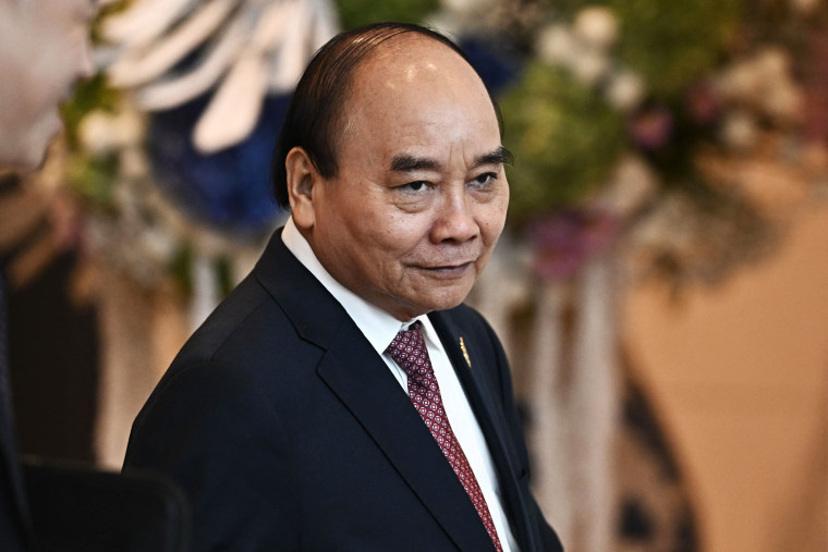 Vietnam's President Nguyen Xuan Phuc in Bangkok on Nov. 18, 2022.