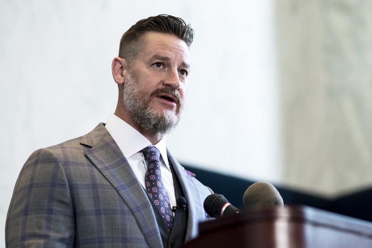 Rep. Greg Steube, R-Fla., speaks during the Republican Study Committee press conference on the RSC's FY2022 budget proposal in the Rayburn House Office Building on Wednesday, May 19, 2021.