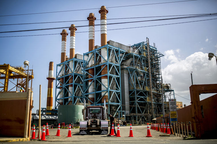 The Puerto Rico Electric Power Authority Palo Seco plant in Palo Seco, Toa Baja, Puerto Rico, on Oct. 19, 2017.